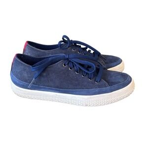 Fitflop Super T French Navy Blue Suede Sneaker Size 7 EU 38